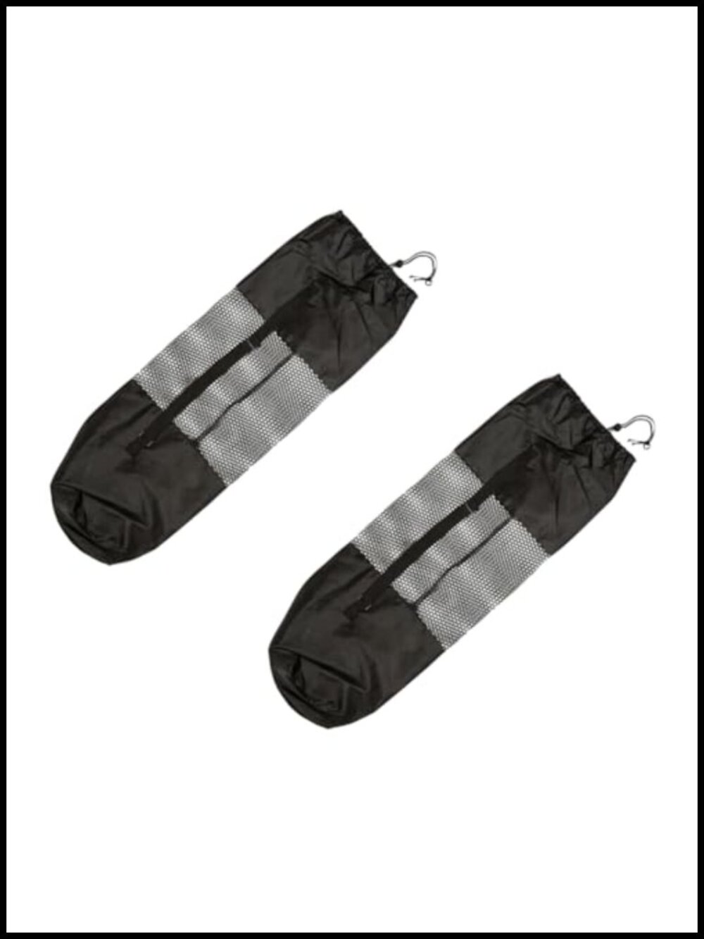 Yoga Mat Mesh Carrier Bags 2 Pack Cloth Drawstring Adjustable Strap Storage